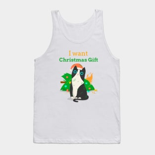 I Want Christmas Gift - Cat Lovers Tank Top